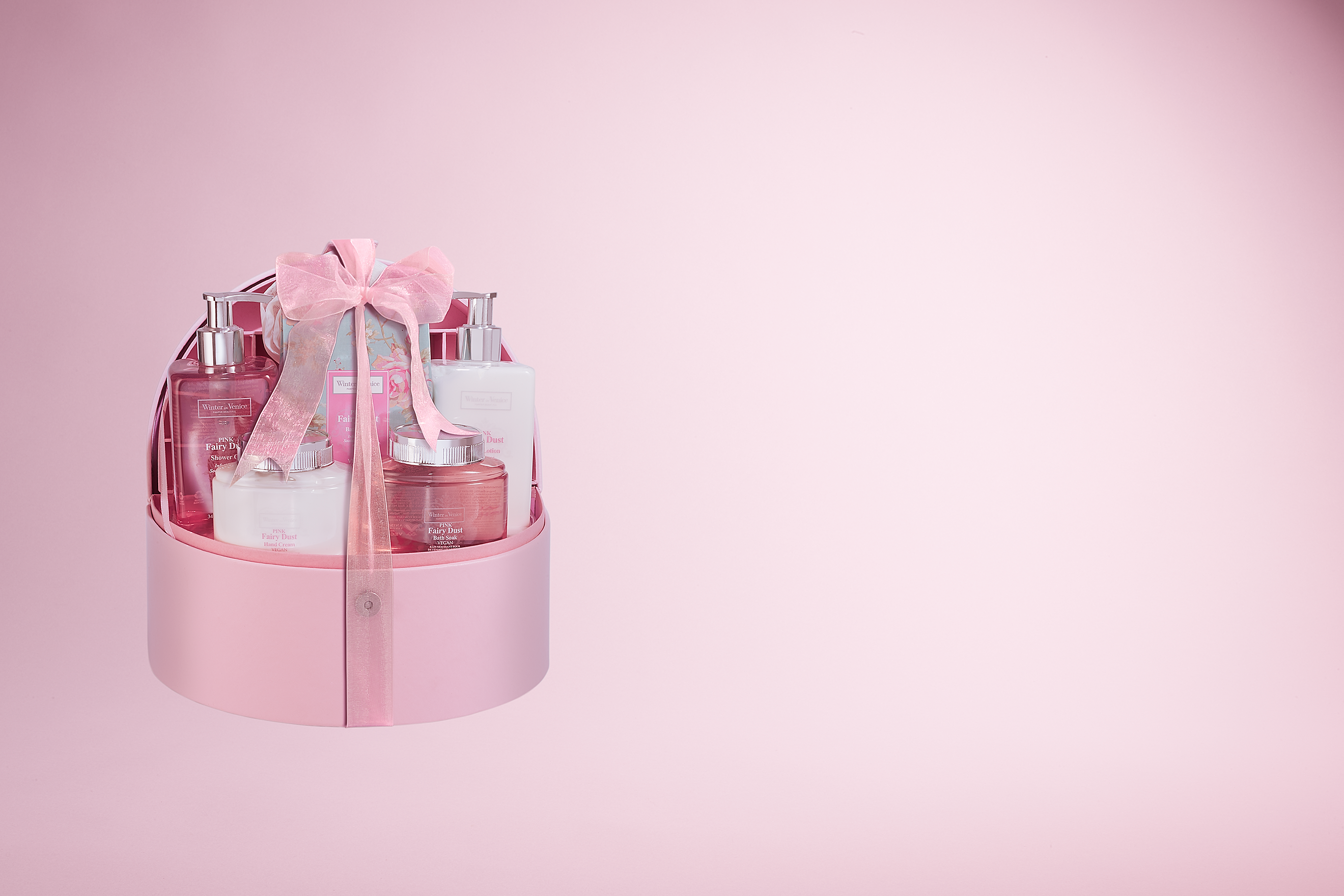 Winter In Venice simple Pink Fairy Dust Jewellery Case