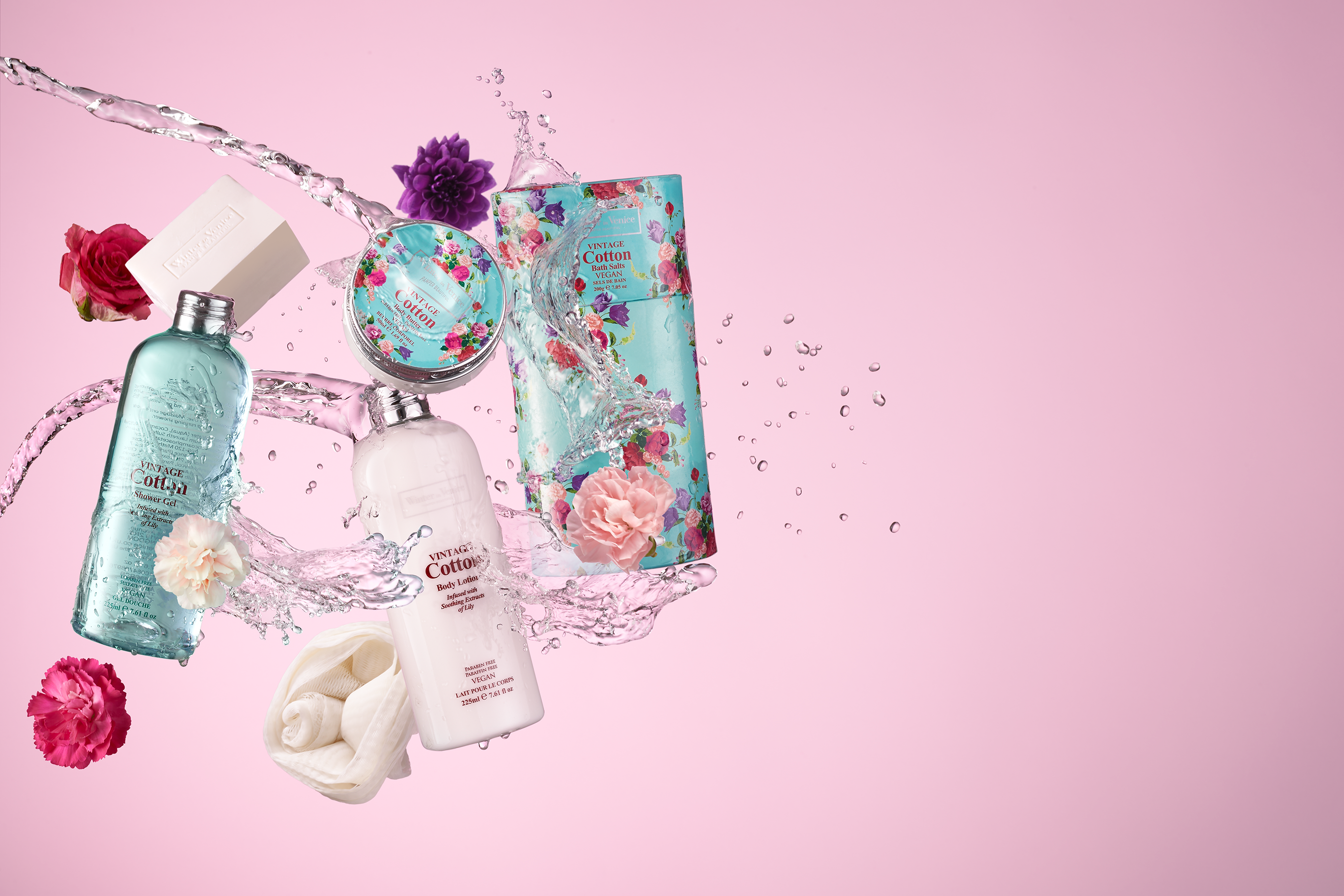 Winter In Venice simple Vintage Cotton Bath Tub