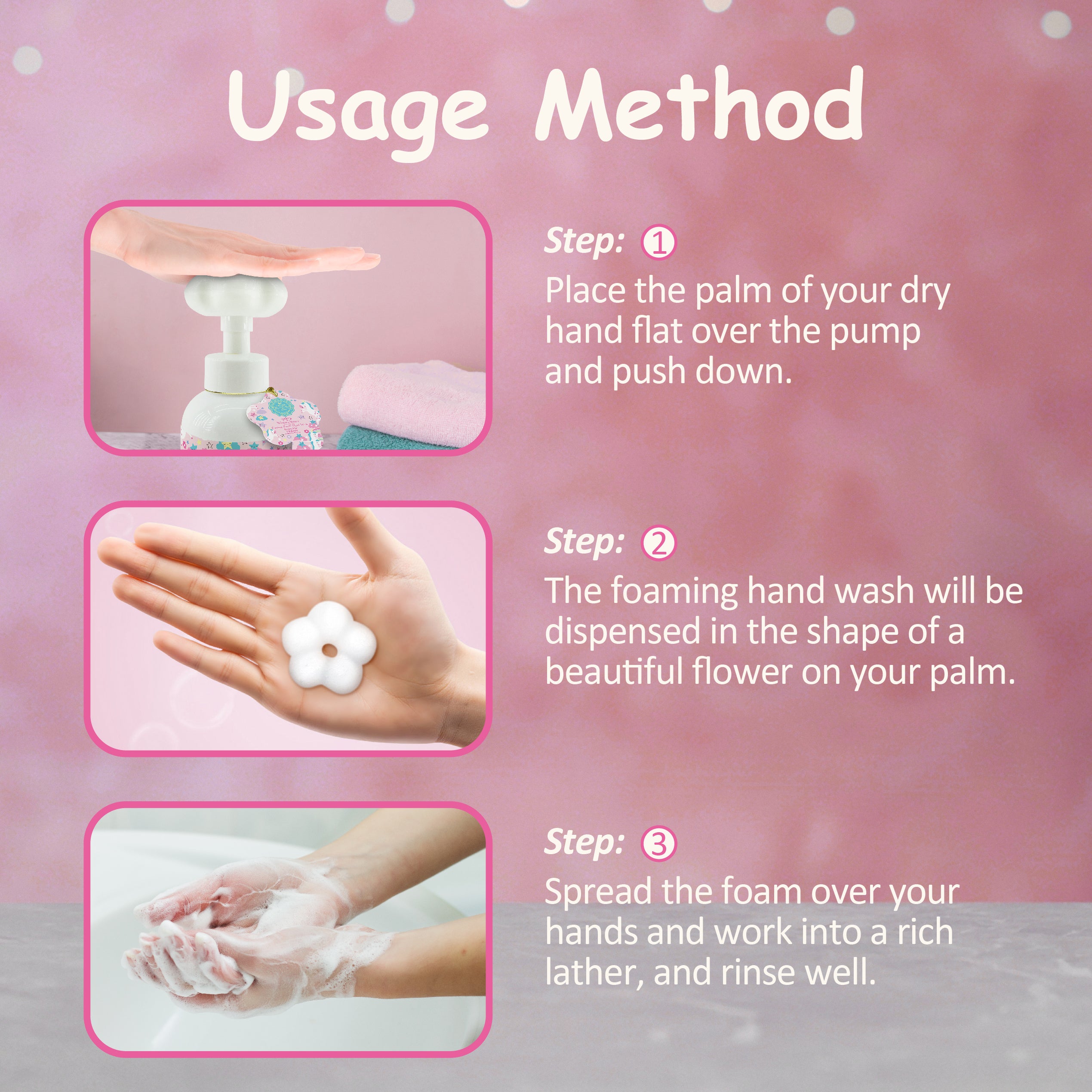 Winter In Venice Baba's Foaming Family Hand Wash Duo Set - Pink