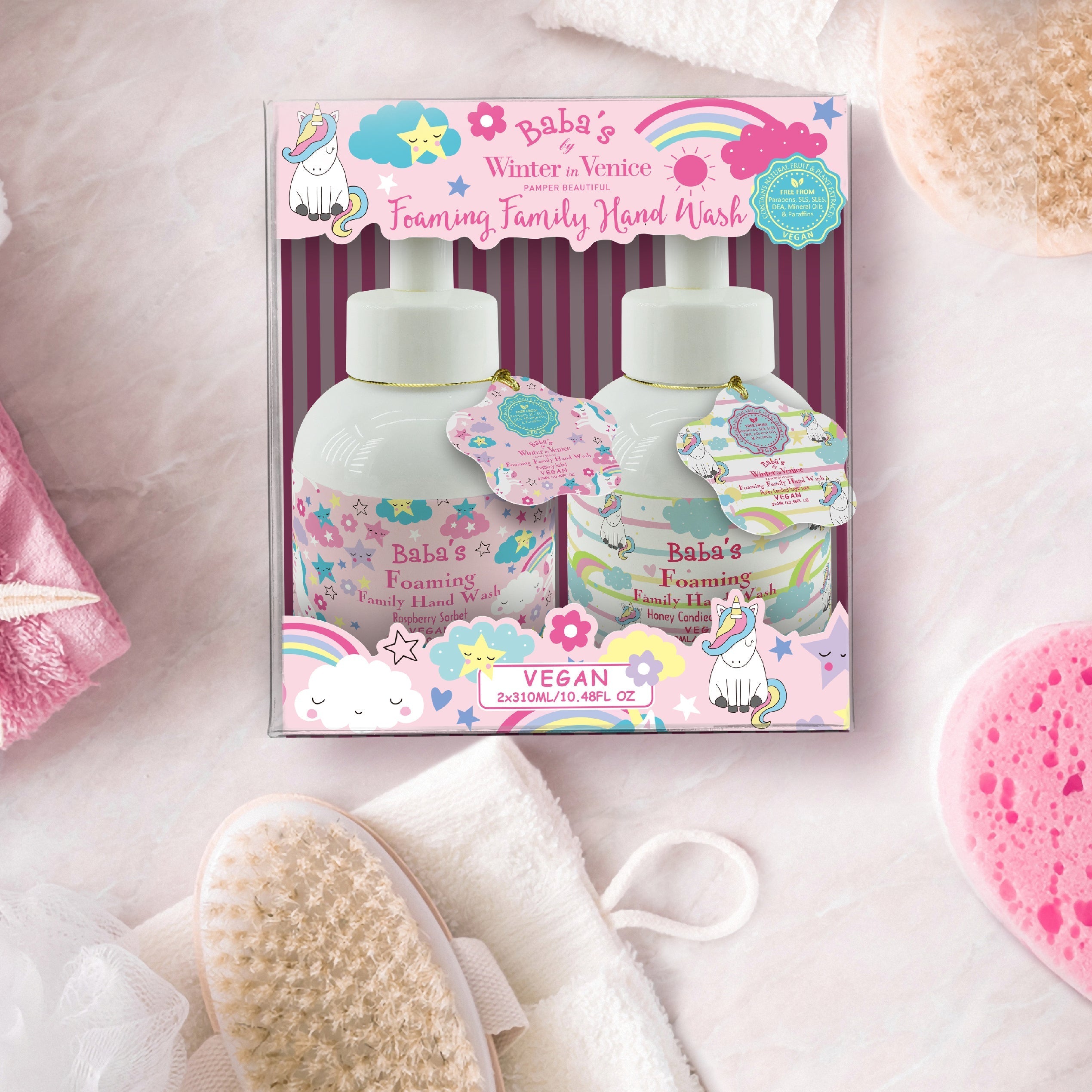 Winter In Venice Baba's Foaming Family Hand Wash Duo Set - Pink