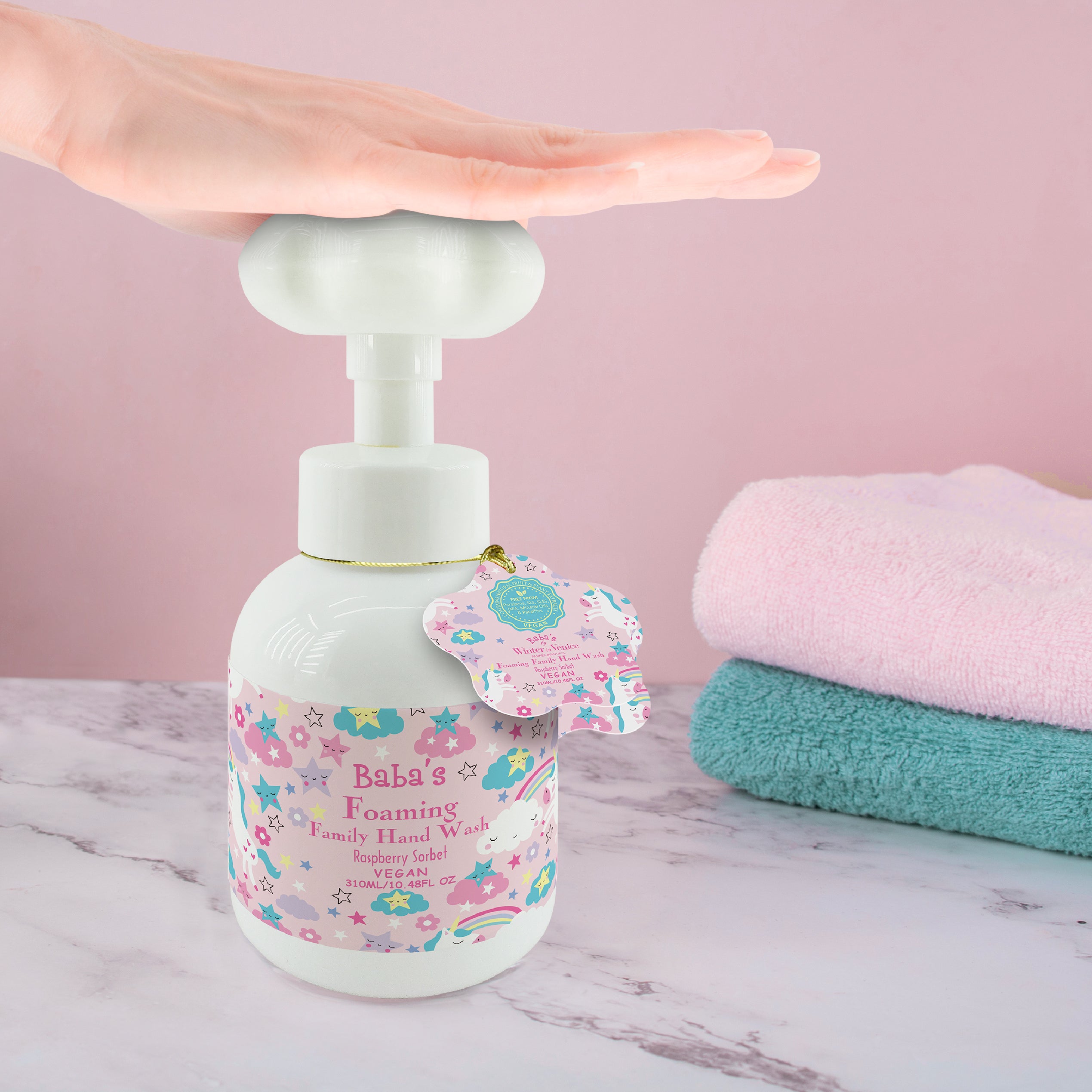 Winter In Venice Baba's Foaming Family Hand Wash Duo Set - Pink