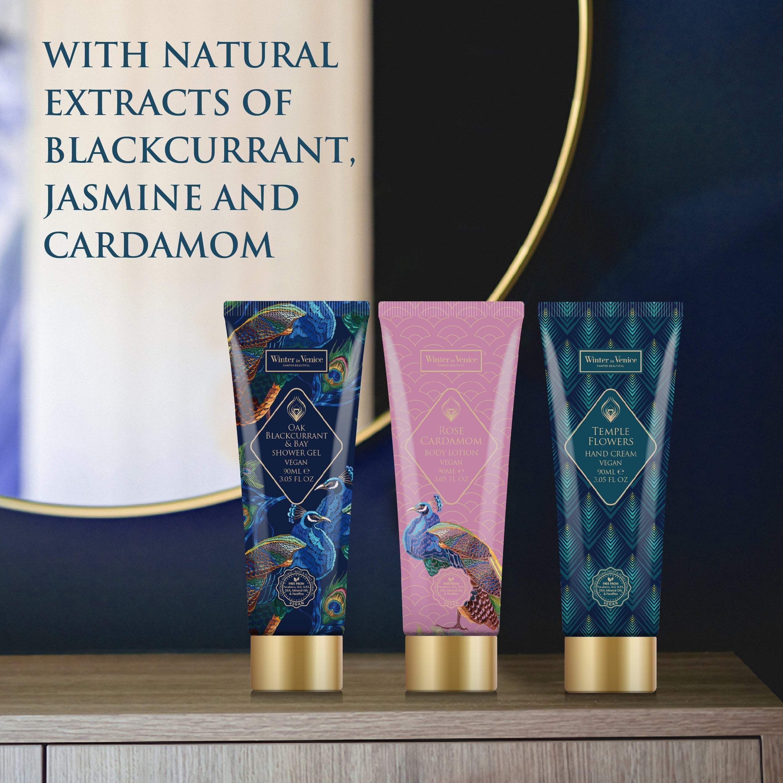 Winter In Venice Birds of Hera Travel Pouch Gift Set