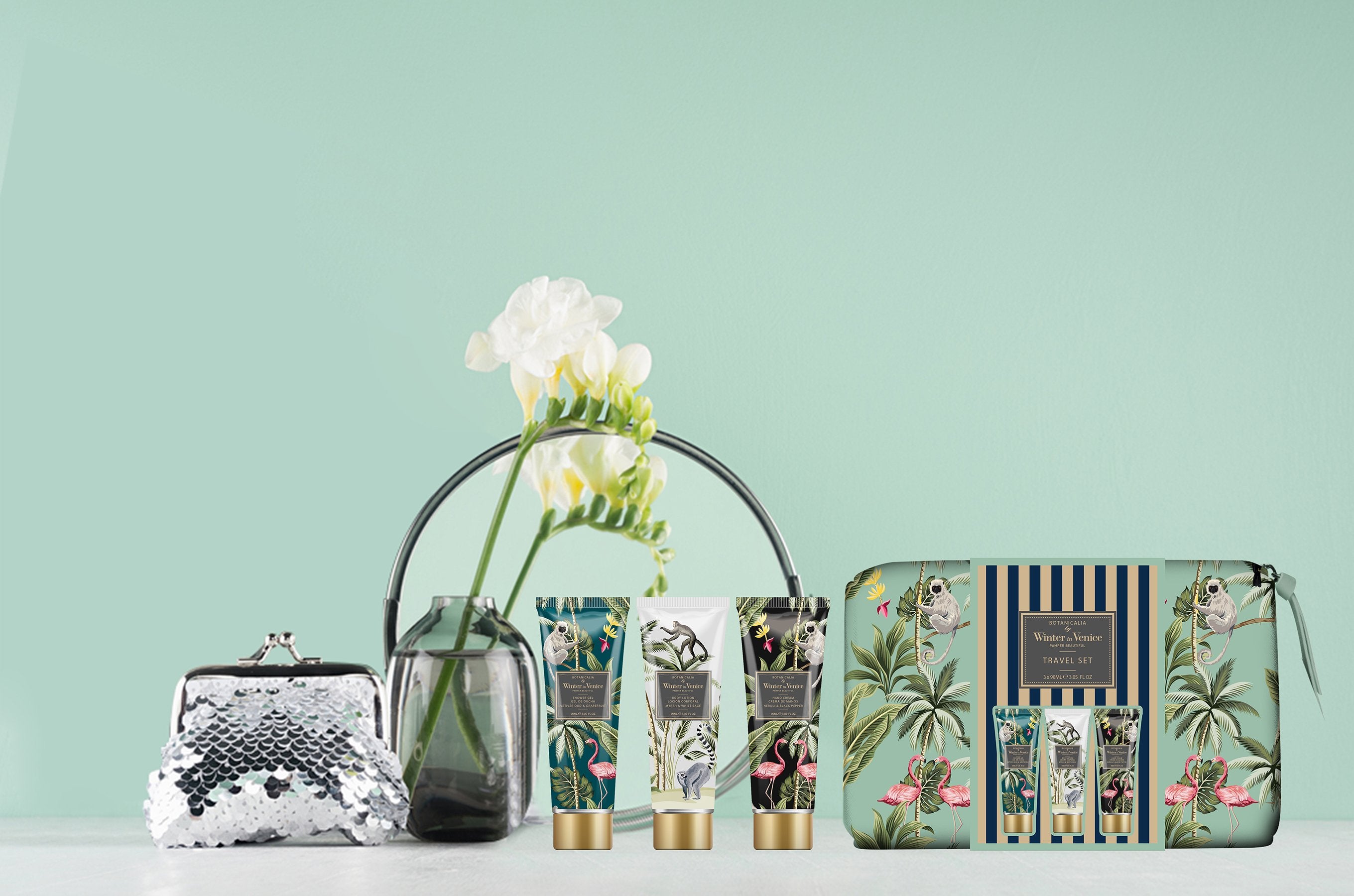 Winter In Venice Botanicalia Travel Pouch Gift Set