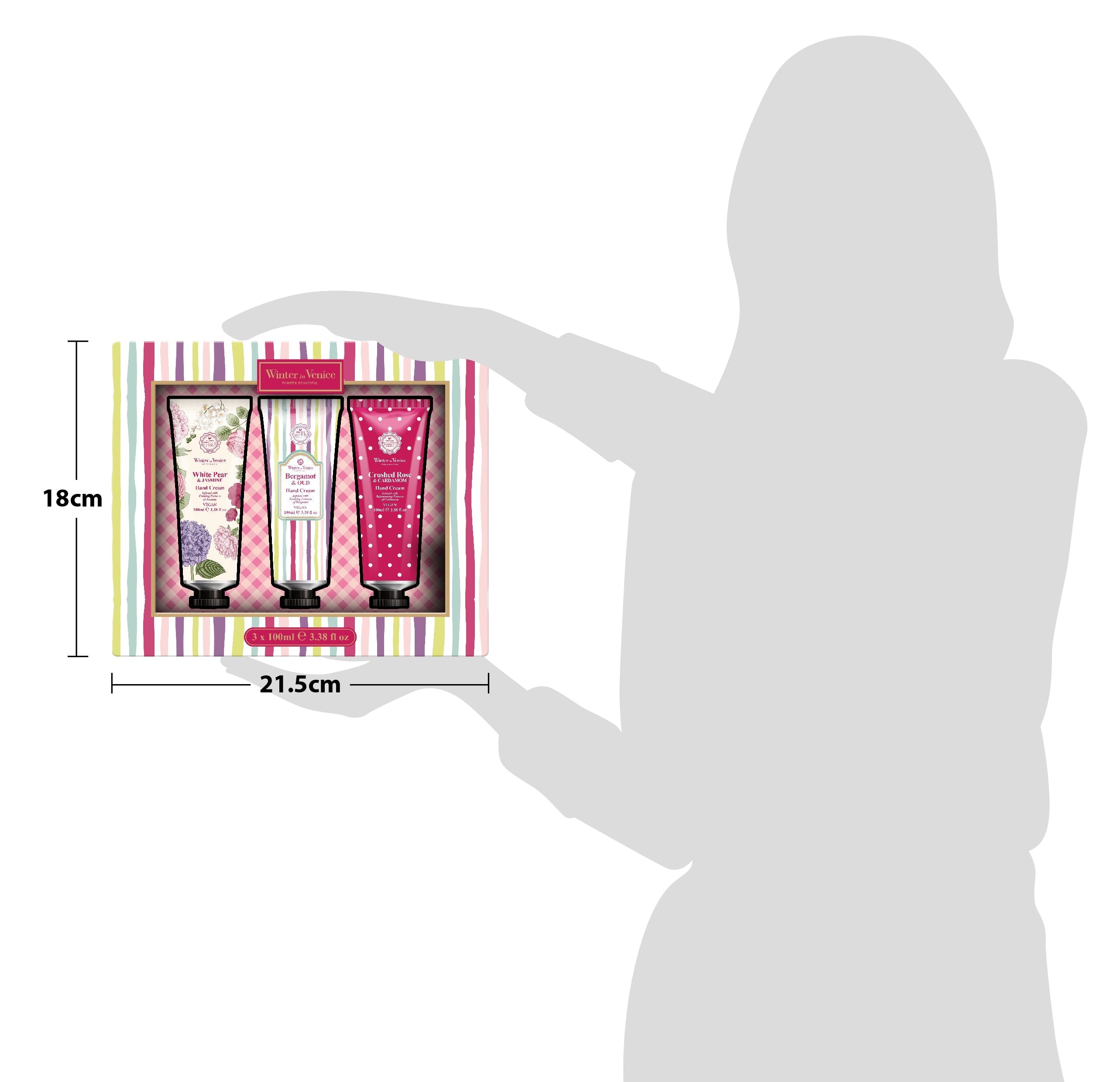 Winter In Venice Parisian Bouquet Hand Cream Tube Trio Set