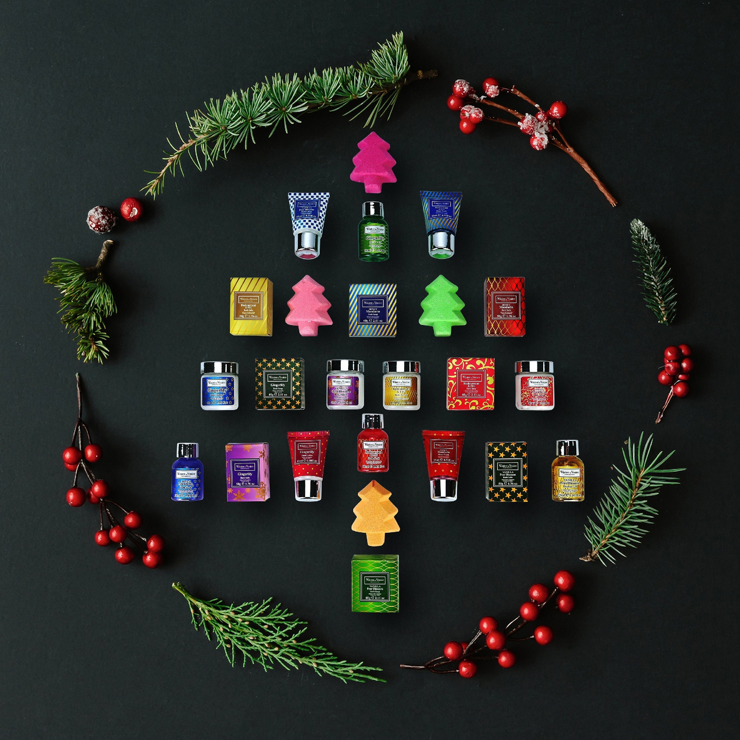 Winter In Venice simple Christmas Chalets Advent Calendar