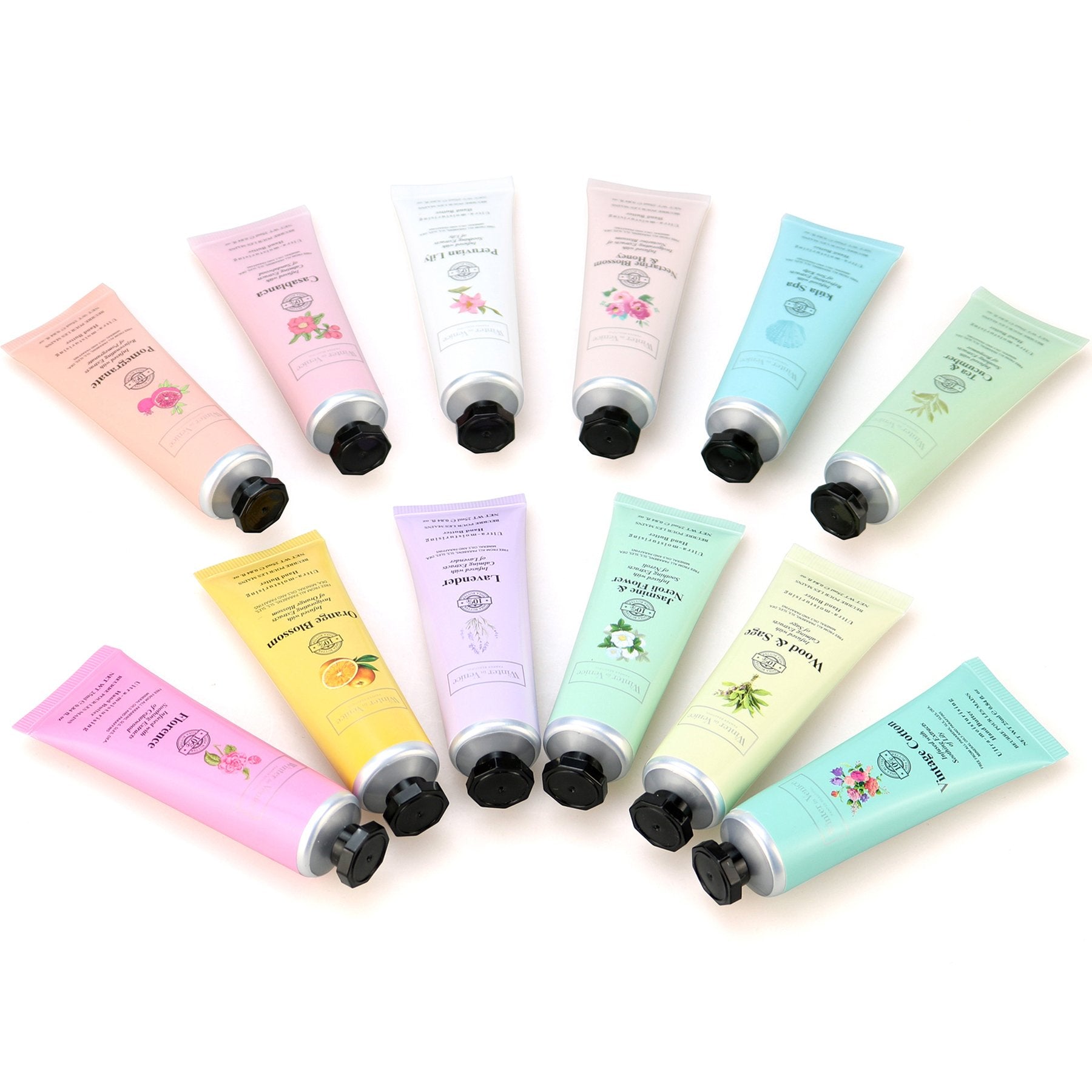 Winter In Venice simple Floral Hand Butter Tubes Tin Set