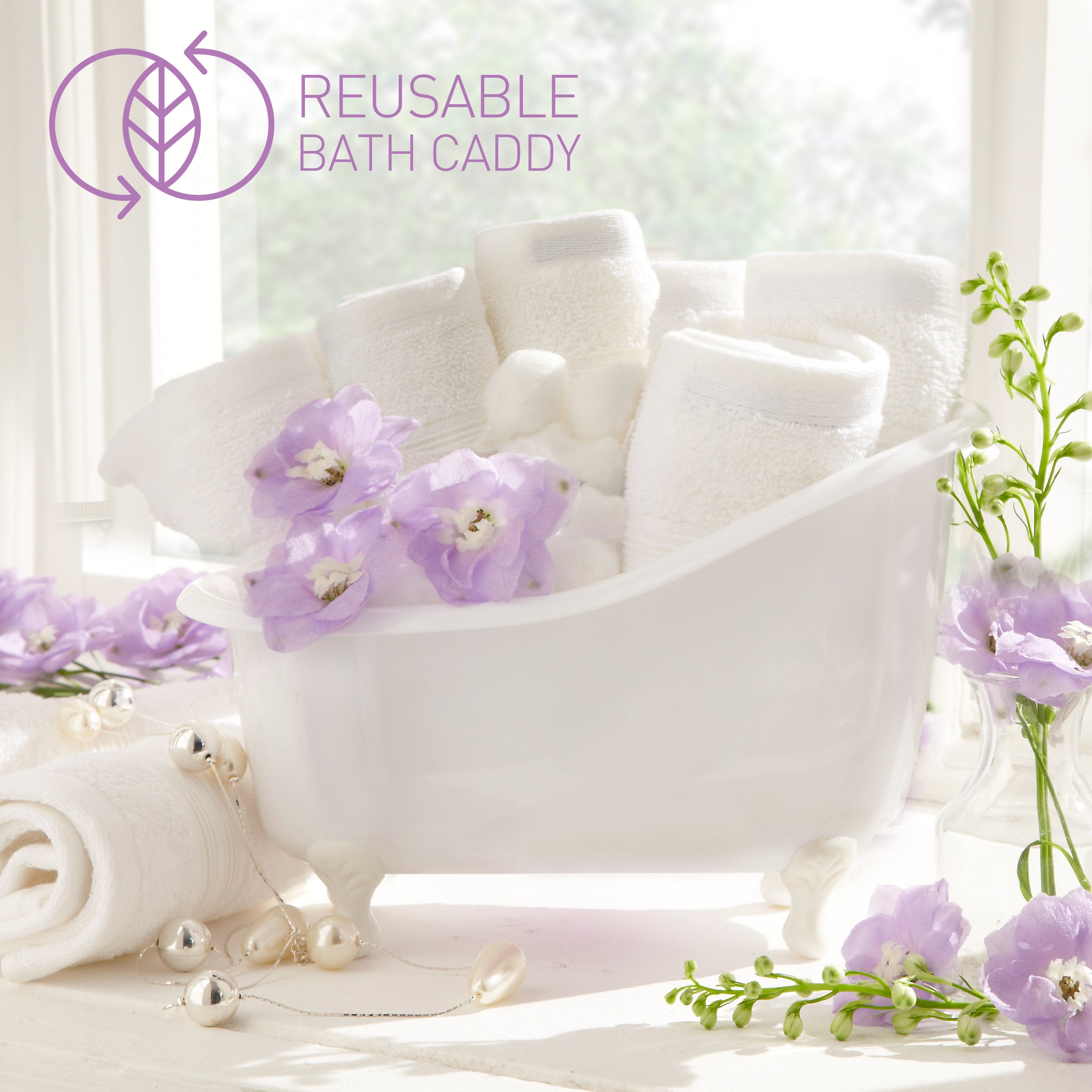Winter In Venice simple Lavender Mist Bath Tub