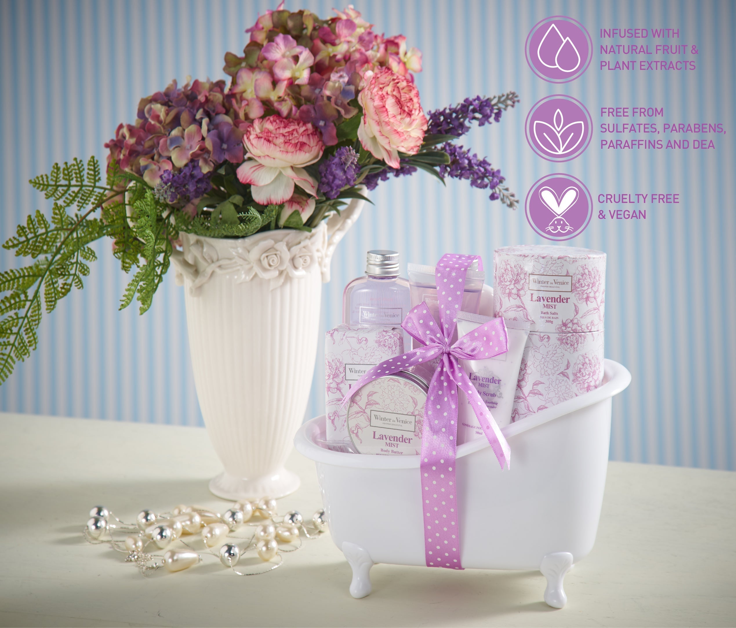 Winter In Venice simple Lavender Mist Bath Tub