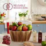 Winter In Venice simple Rich Plum Oval Bowl