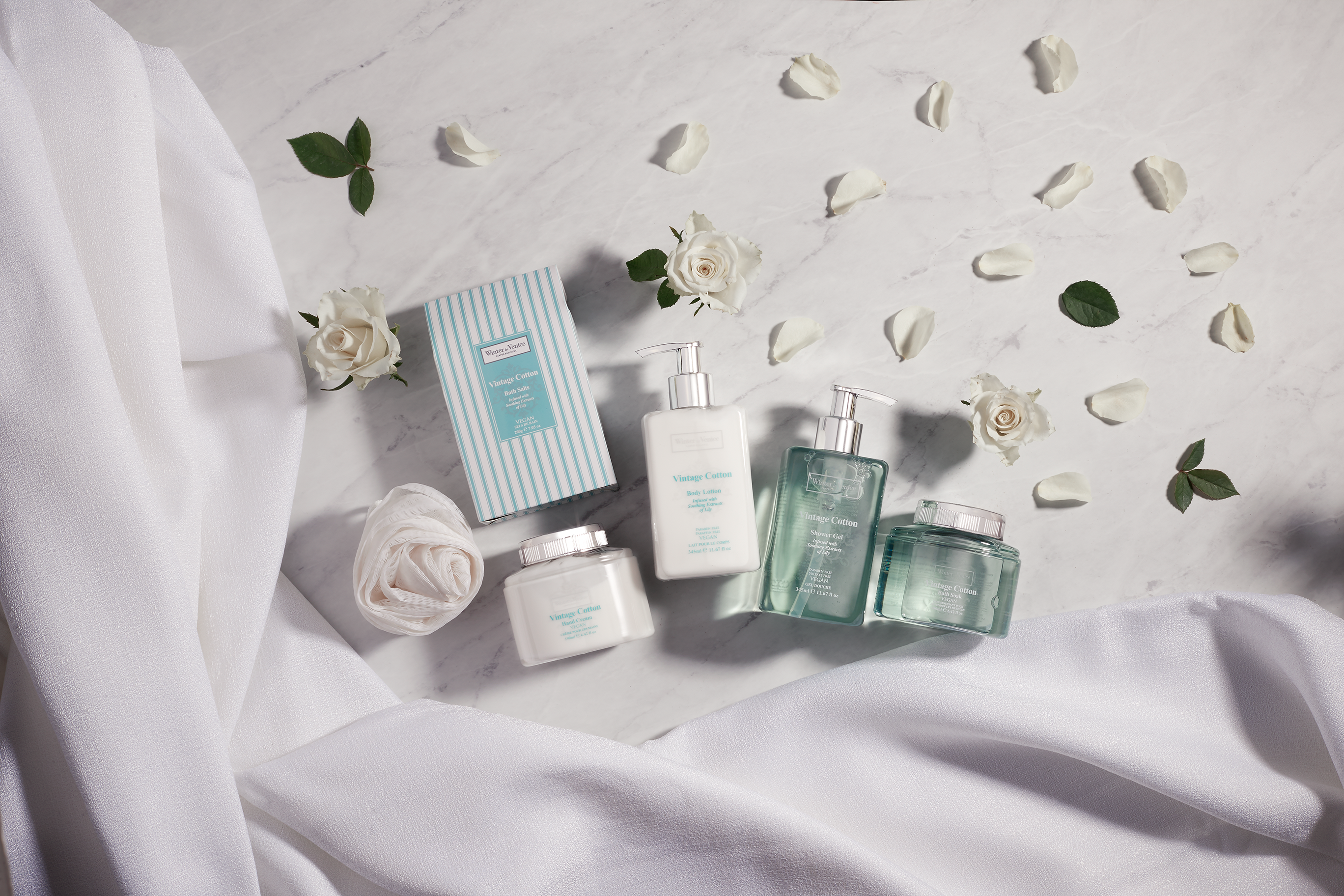 Winter In Venice simple Vintage Cotton Jewellery Case