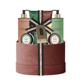 Citrus & Mist Brown Suede Hat Box Gift Set